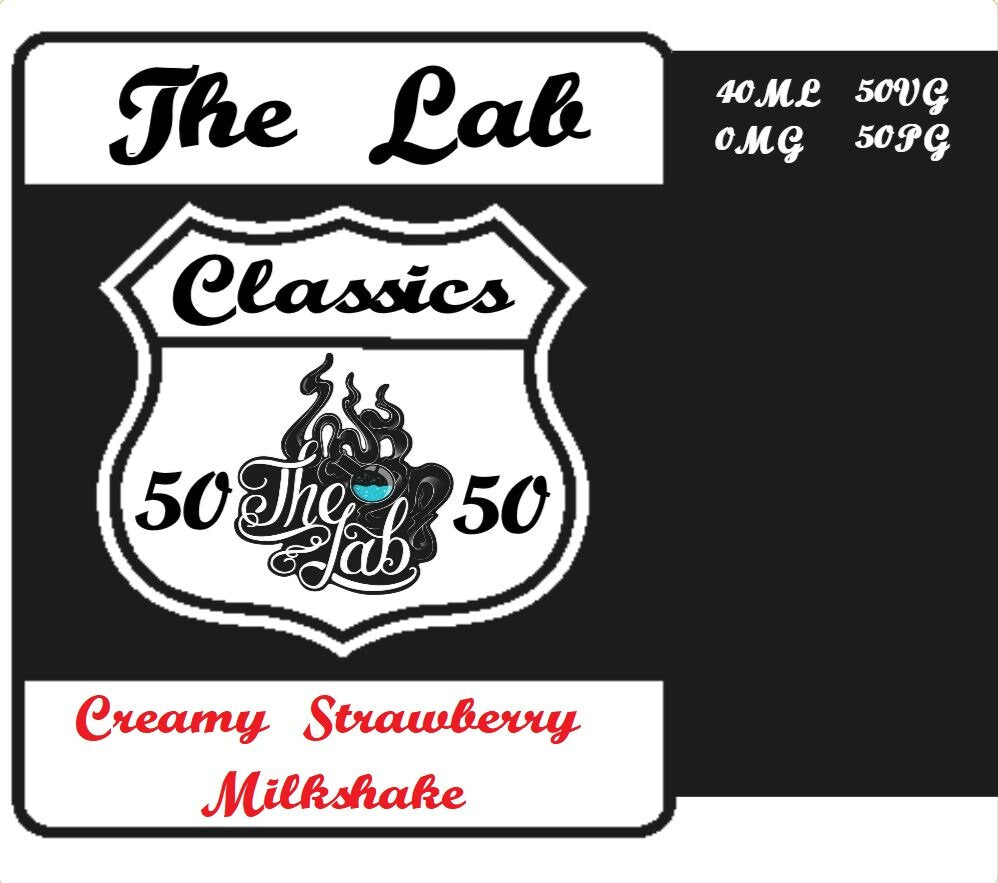 Creamy Strawberry Milkshake 50/50